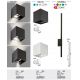 Aplice - Aplica de perete iluminat exterior ambiental IP54 Solin negru