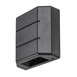 Aplice - Aplica LED iluminat exterior ambiental IP54 Lippa negru