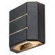 Aplice - Aplica LED iluminat exterior ambiental IP54 Lippa negru