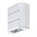 Aplica LED iluminat exterior ambiental IP54 Lippa alb