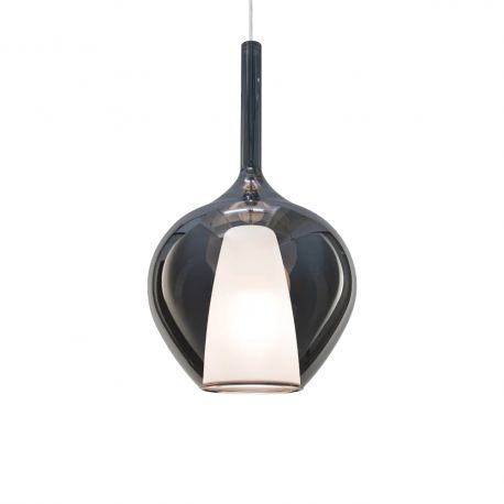 Pendule, Lustre suspendate - Lustra, Pendul din sticla KALIQUE-1 SP1 D28 FUME