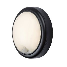 Aplice - Aplica LED cu senzor iluminat exterior IP54 Hitura negru