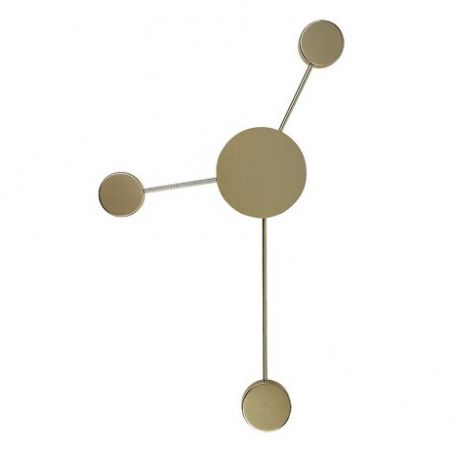 Aplice, corpuri de iluminat pentru pereti - Aplica LED moderna Amadeo aurie