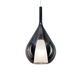 Pendule, Lustre suspendate - Lustra, Pendul din sticla KALIQUE-3 SP1 D28 FUME