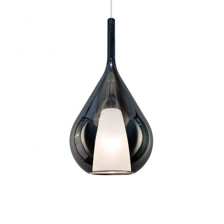 Pendule, Lustre suspendate - Lustra, Pendul din sticla KALIQUE-3 SP1 D28 FUME