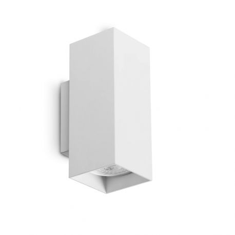 Aplice, corpuri de iluminat pentru pereti - Aplica de perete LOOK AP2 SQUARE D60 H150 BIANCO