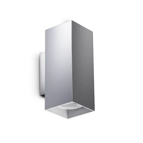 Aplice, corpuri de iluminat pentru pereti - Aplica de perete LOOK AP2 SQUARE D60 H150 CROMO