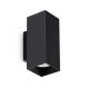 Aplica de perete LOOK AP2 SQUARE D60 H150 NERO