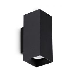 Aplice, corpuri de iluminat pentru pereti - Aplica de perete LOOK AP2 SQUARE D60 H150 NERO