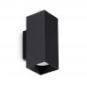 Aplica de perete LOOK AP2 SQUARE D60 H150 NERO
