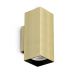 Aplice, corpuri de iluminat pentru pereti - Aplica de perete LOOK AP2 SQUARE D60 H150 OTTONE