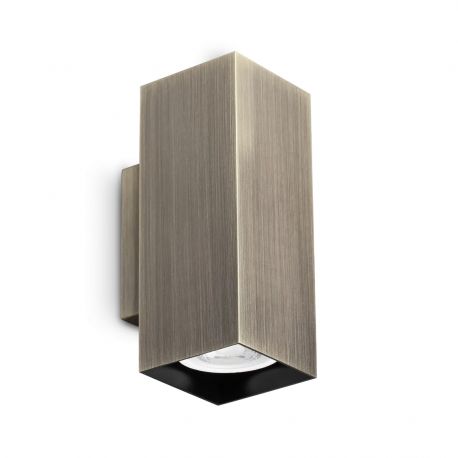 Aplice, corpuri de iluminat pentru pereti - Aplica de perete LOOK AP2 SQUARE D60 H150 BRUNITO