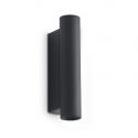 Aplica de perete LOOK LED AP2 ROUND D30 H150 ON-OFF NERO 3000K 
