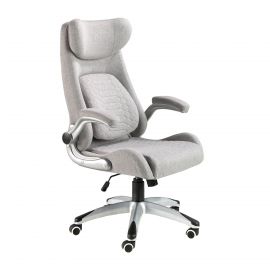 Scaune Birou cu role - Scaun de birou modern Grey fabric