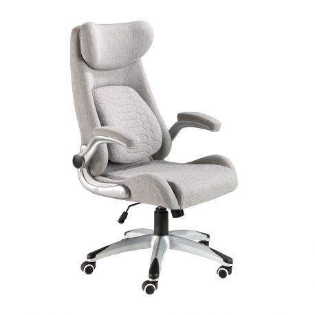 Scaune Birou cu role - Scaun de birou modern Grey fabric