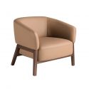 Fotoliu LUX design italian, Piele Naturala, Brown