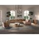 Coltare - Coltar modular LUX design italian cu sezlong dreapta Piele Naturala, Brown