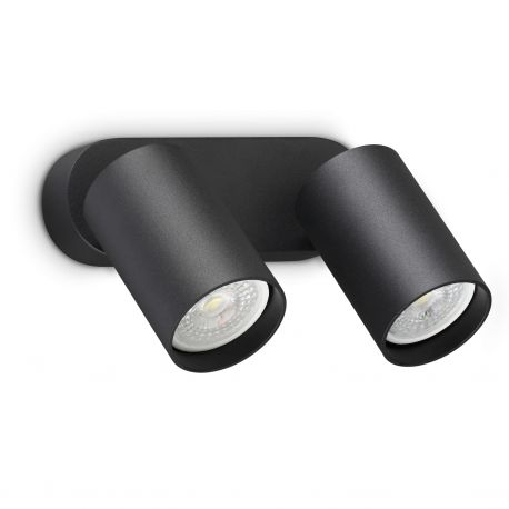 Aplice cu Spot - Aplica de perete DYNAMITE AP2 ROUND NERO