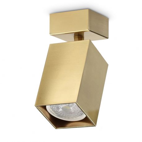 Plafoniere cu spoturi, Spoturi aplicate - Spot aplicat tavan DYNAMITE AP1 SQUARE OTTONE