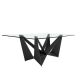 Mese dining - Masa dining design LUX Rectangular Black Steel 200x95cm