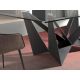 Mese dining - Masa dining design LUX Rectangular Black Steel 220x95cm