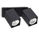 Aplica de perete DYNAMITE AP2 SQUARE NERO