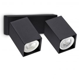 Aplice cu Spot - Aplica de perete DYNAMITE AP2 SQUARE NERO