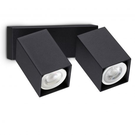 Aplice cu Spot - Aplica de perete DYNAMITE AP2 SQUARE NERO