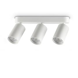 Plafoniere cu spoturi, Spoturi aplicate - Plafoniera DYNAMITE PL3 LINEAR ROUND BIANCO