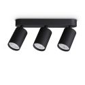 Plafoniera DYNAMITE PL3 LINEAR ROUND NERO