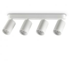 Plafoniere cu spoturi, Spoturi aplicate - Plafoniera DYNAMITE PL3 LINEAR ROUND BIANCO
