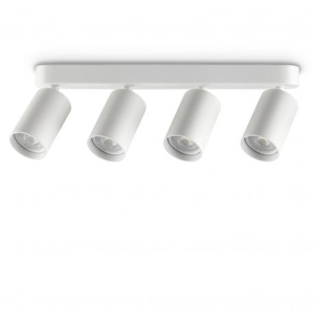 Plafoniere cu spoturi, Spoturi aplicate - Plafoniera DYNAMITE PL3 LINEAR ROUND BIANCO