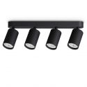 Plafoniera DYNAMITE PL4 LINEAR ROUND NERO