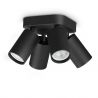 Plafoniera DYNAMITE PL4 ROUND NERO