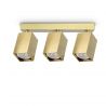 Plafoniera DYNAMITE PL3 LINEAR SQUARE OTTONE