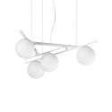 Lustra suspendata moderna ATLAS SP4 BIANCO