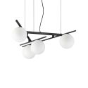 Lustra suspendata moderna ATLAS SP4 NERO