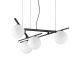 Lustra suspendata moderna ATLAS SP4 NERO