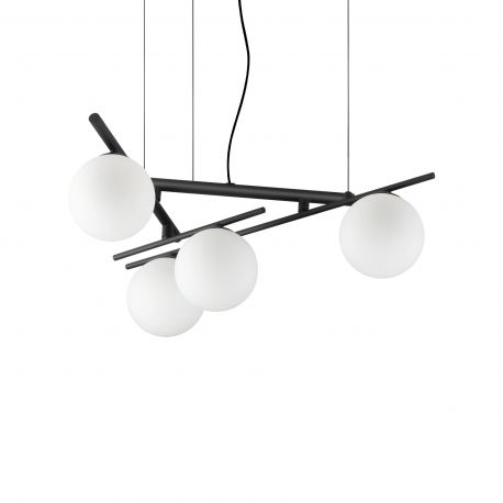 Pendule, Lustre suspendate - Lustra suspendata moderna ATLAS SP4 NERO