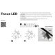 Spoturi, Proiectoare pe sina - Spot LED pentru sina magnetica Focus Led Exility 3000K 12W 24 grade