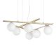 Pendule, Lustre suspendate - Lustra suspendata moderna ATLAS SP6 ORO