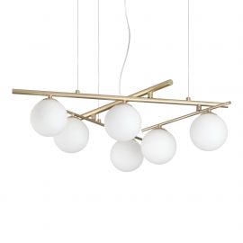 Pendule, Lustre suspendate - Lustra suspendata moderna ATLAS SP6 ORO