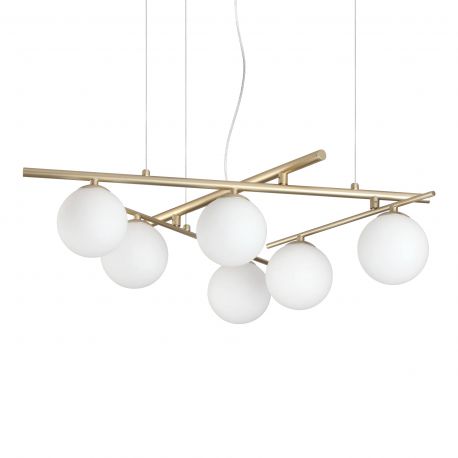Pendule, Lustre suspendate - Lustra suspendata moderna ATLAS SP6 ORO