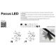 Spoturi, Proiectoare pe sina - Spot LED pentru sina magnetica Focus Led Exility 3000K 5W 36 grade