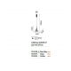 Pendule, Lustre suspendate - Pendul LED modern COCKTAIL LED SP TRASPARENTE