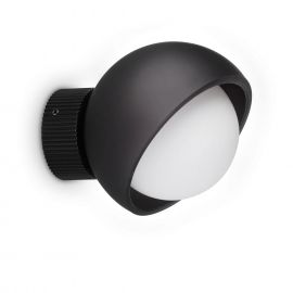 Aplice, corpuri de iluminat pentru pereti - Aplica de perete moderna BLOOM AP1 D12 NERO