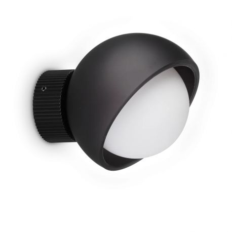 Aplice, corpuri de iluminat pentru pereti - Aplica de perete moderna BLOOM AP1 D12 NERO