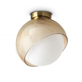 Plafoniere - Plafoniera moderna BLOOM PL1 D22 OTTONE