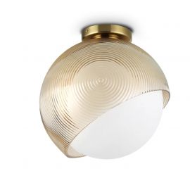 Plafoniere - Plafoniera moderna BLOOM PL1 D30 OTTONE