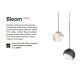 Pendule, Lustre suspendate - Pendul modern BLOOM SP1 D17 NERO